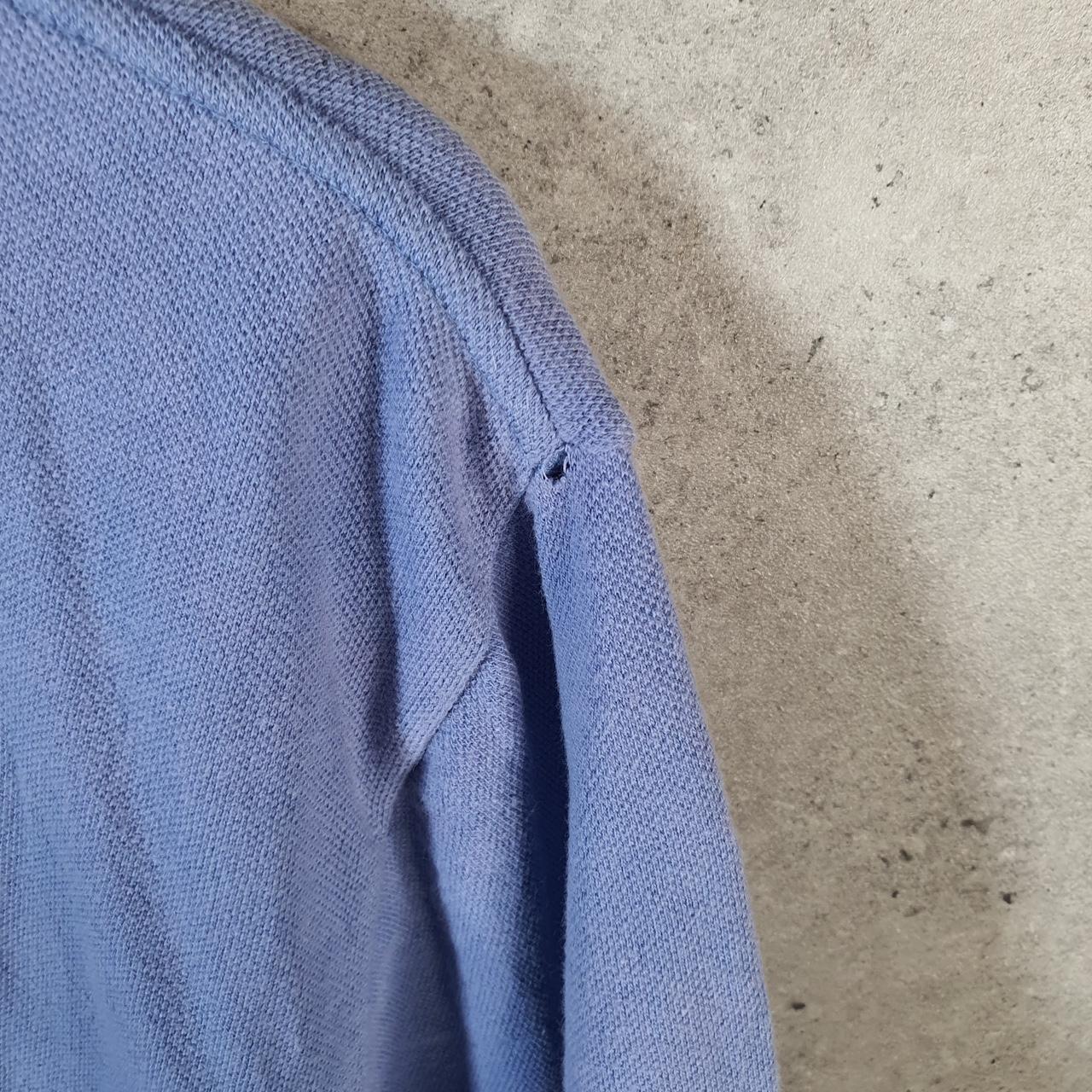 Vintage Ralph Lauren Polo Shirt Men’s Medium Blue Custom Fit Cotton Embroidered Pony