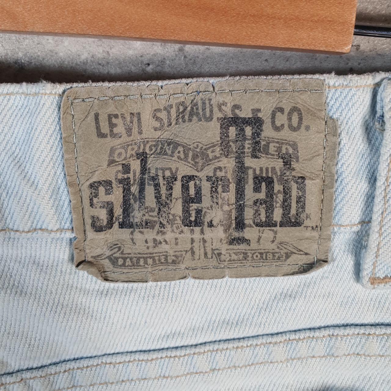 Vintage Levi’s Silver Tab Denim Jean Shorts Jorts Cargo Men’s W32 Blue Baggy Cotton