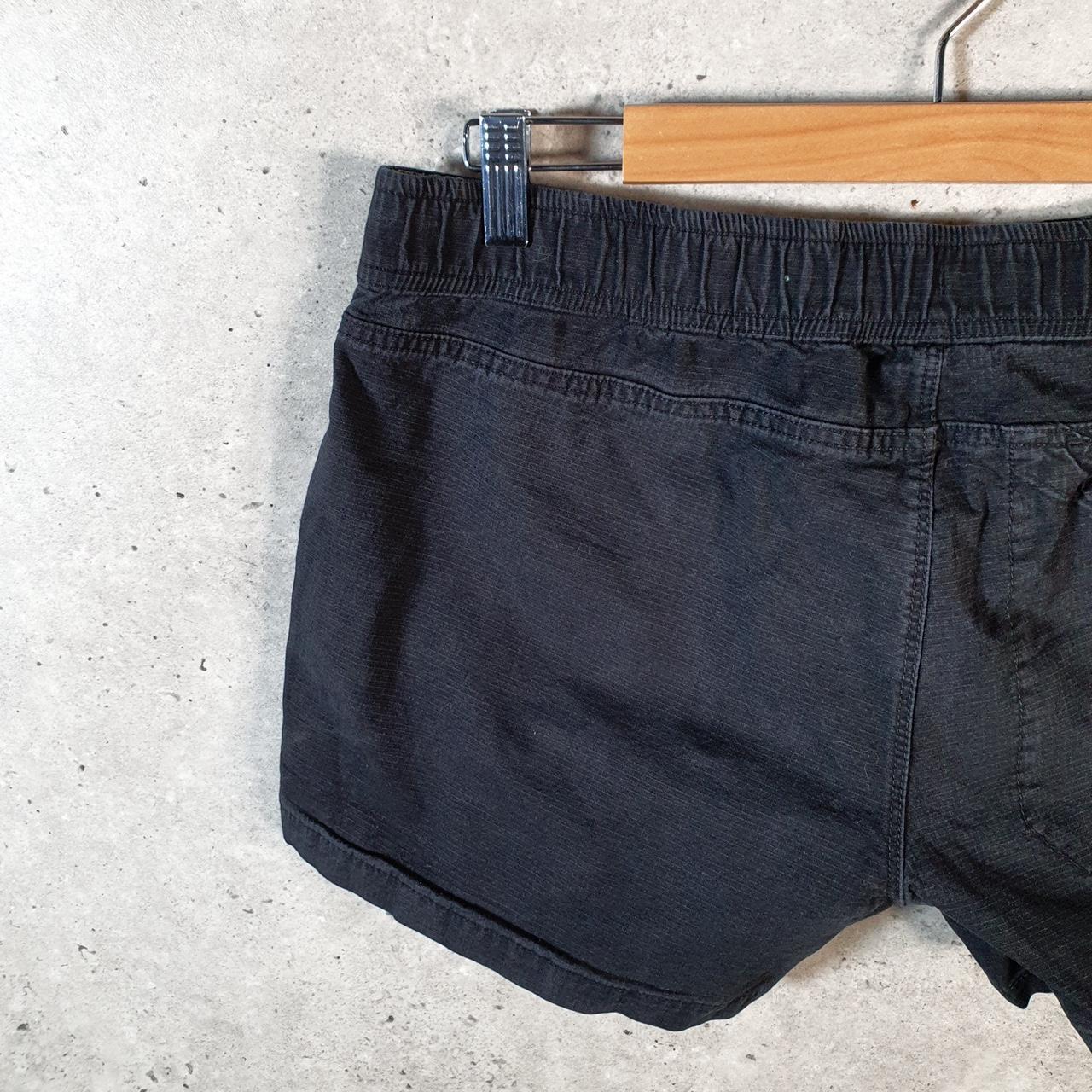 Vintage The North Face TNF Shorts Jorts Chino Cargo Womens Large Black Baggy Cotton