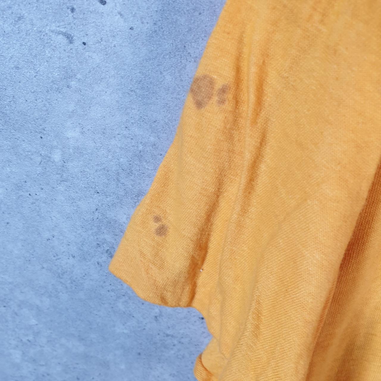 Vintage Diamond Dust Palm Tree Sunset USA Single Stitch T Shirt Men’s Large Orange