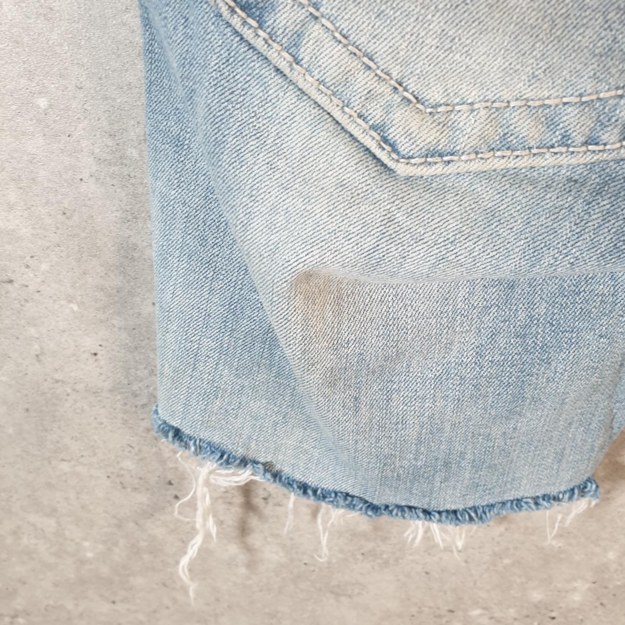 Vintage Miss Me Baggy Y2K Hip Hop Jeans Shorts Jorts Womens W28 Blue Denim Low Rise