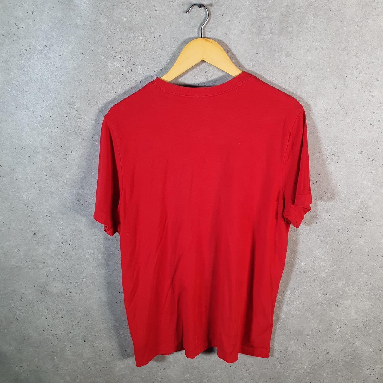 Vintage Nike Dri Fit T Shirt Men’s Large Red Logo Swoosh Loose Fit Athletic