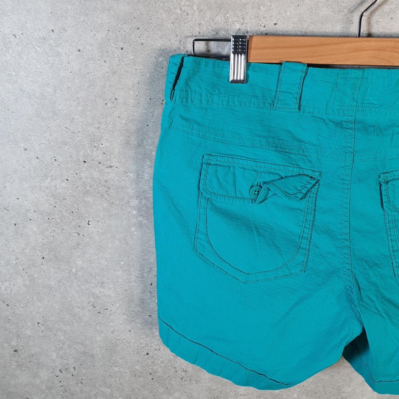 Vintage The North Face TNF Shorts Jorts Chino Cargo Womens UK8 Blue Baggy Cotton