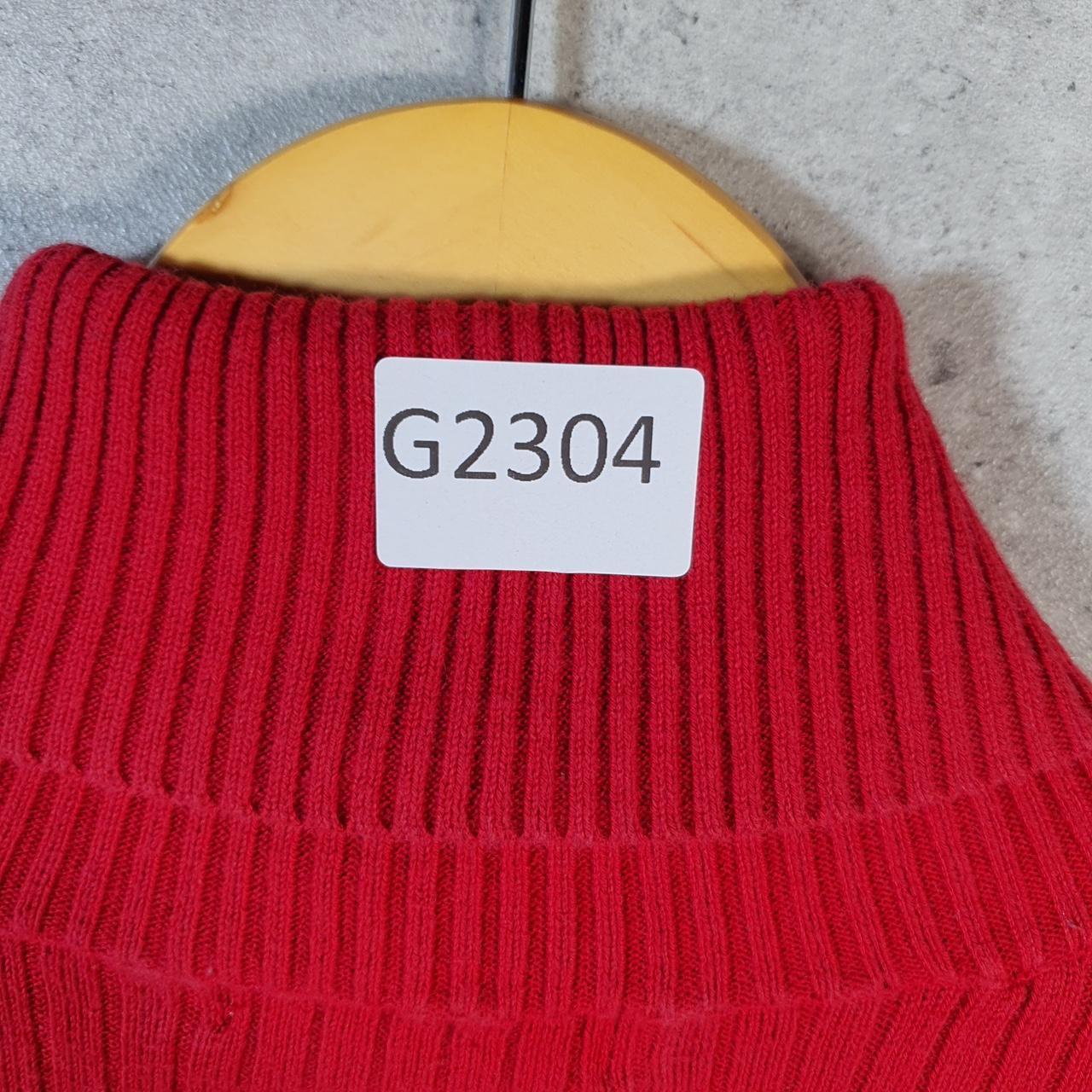 Vintage Eddie Bauer Knit Sweater Womens Medium Tall Red Y2K Pullover