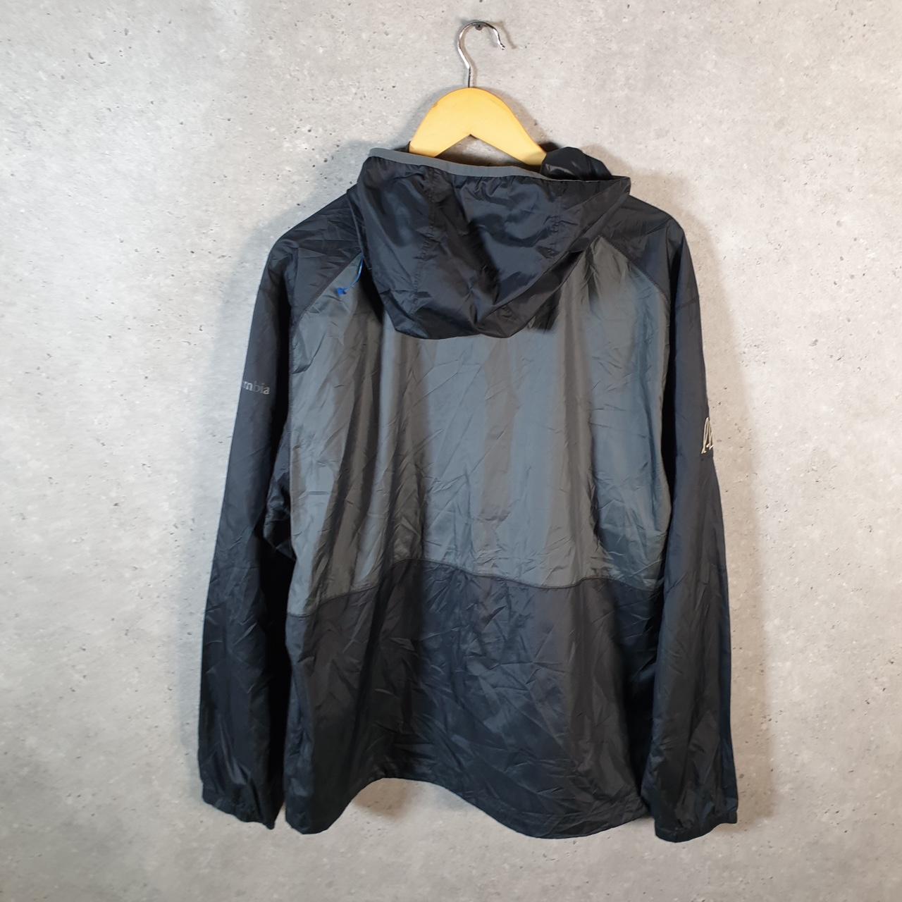Vintage Columbia Field Gear Windbreaker Track Jacket Mens Large Grey USA Athletic