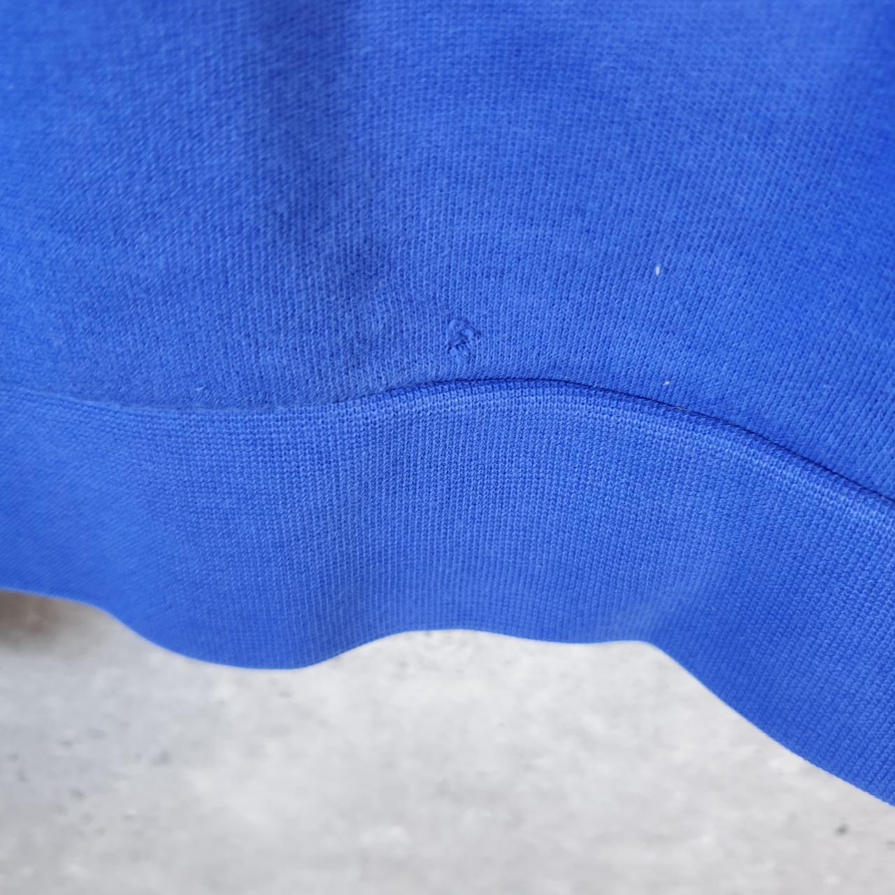 Vintage Lacoste Hoodie Men’s Large Blue Pullover Logo Y2K Jumper Logo