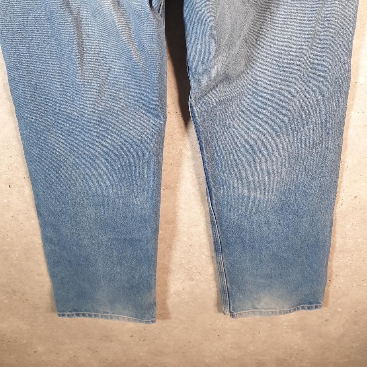Vintage Carhartt Workwear Carpenter Jeans Mens W38 L32 Blue Denim Relaxed Fit USA