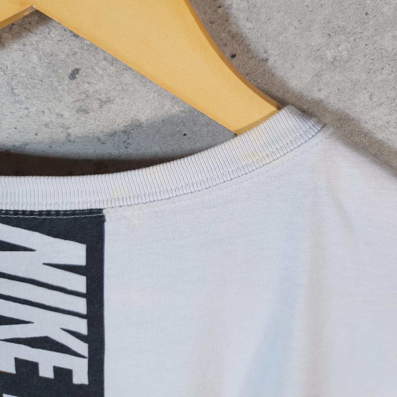 Vintage Nike Club Spellout T Shirt Mens XL White Logo Swoosh Athletic