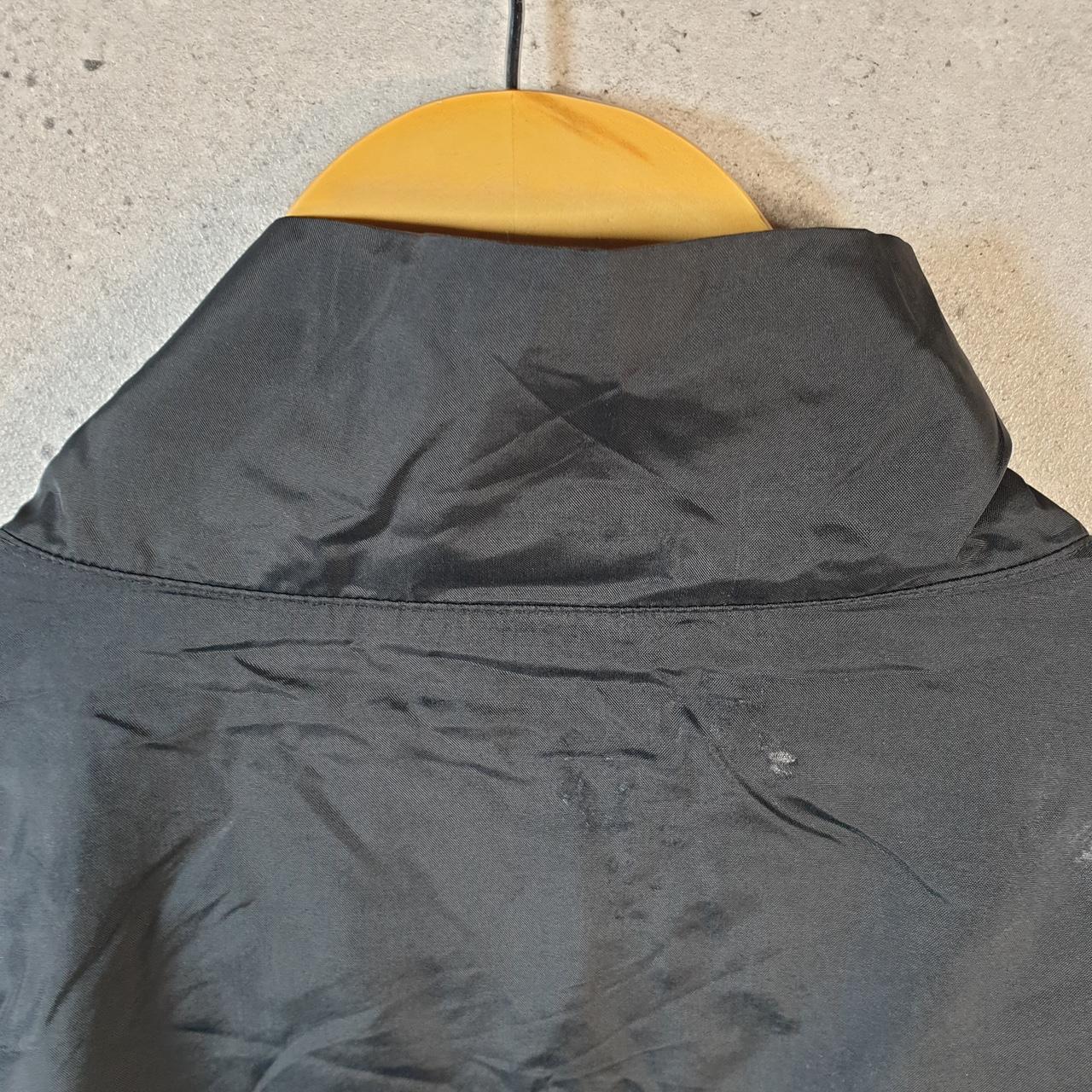 Vintage Nike Windbreaker Track Jacket Mens XL Black USA Swoosh Full Zip