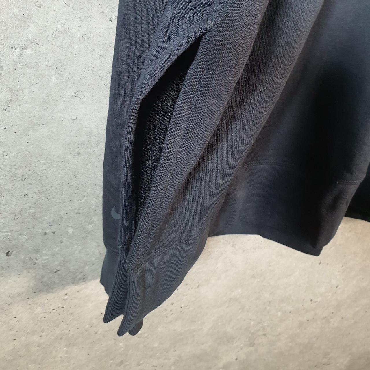 Vintage Nike Dri Fit Spellout Hoodie Womens Large Black Swoosh Y2K Pullover Logo