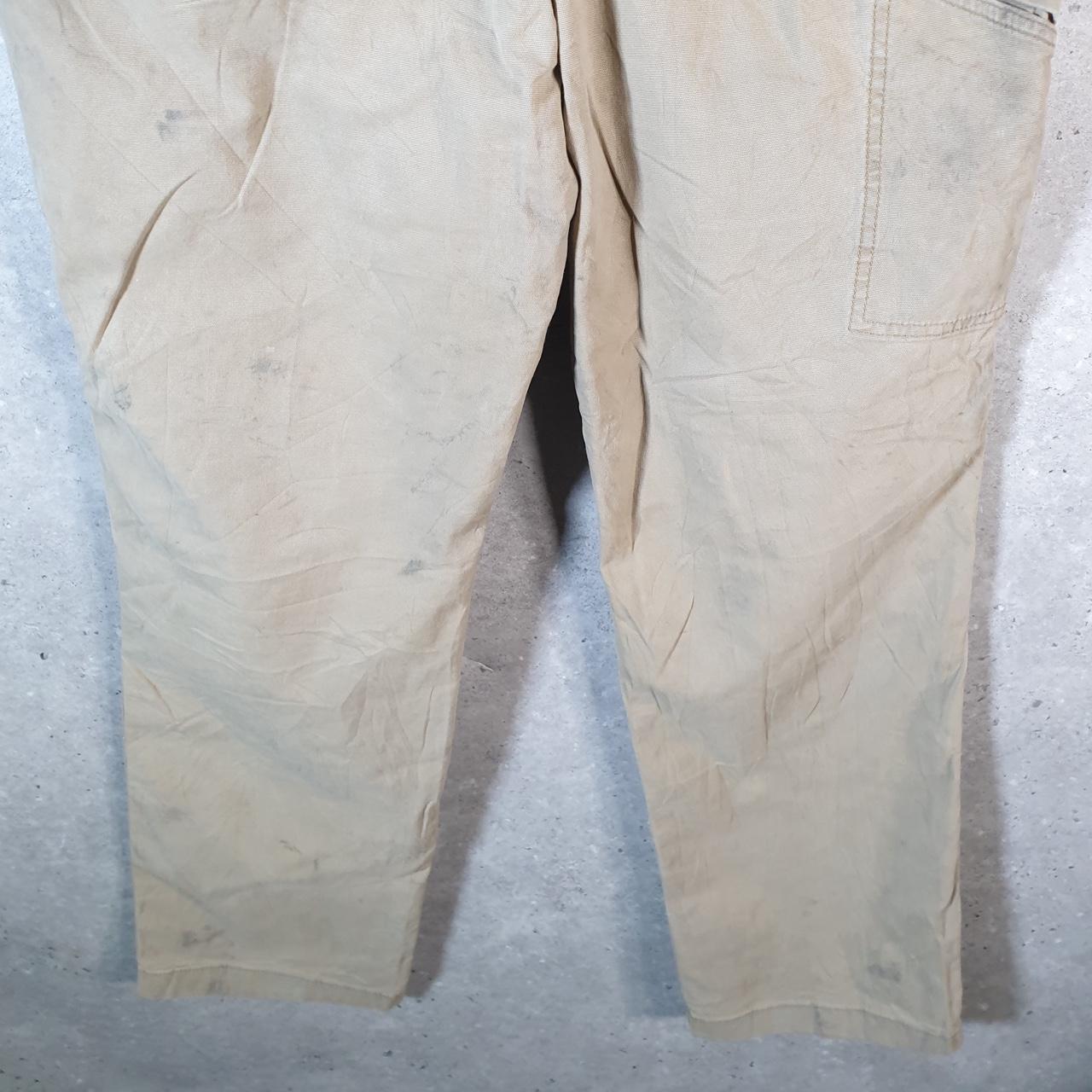 Vintage Carhartt Carpenter Trousers Mens W34 L34 Brown Relaxed Fit Workwear