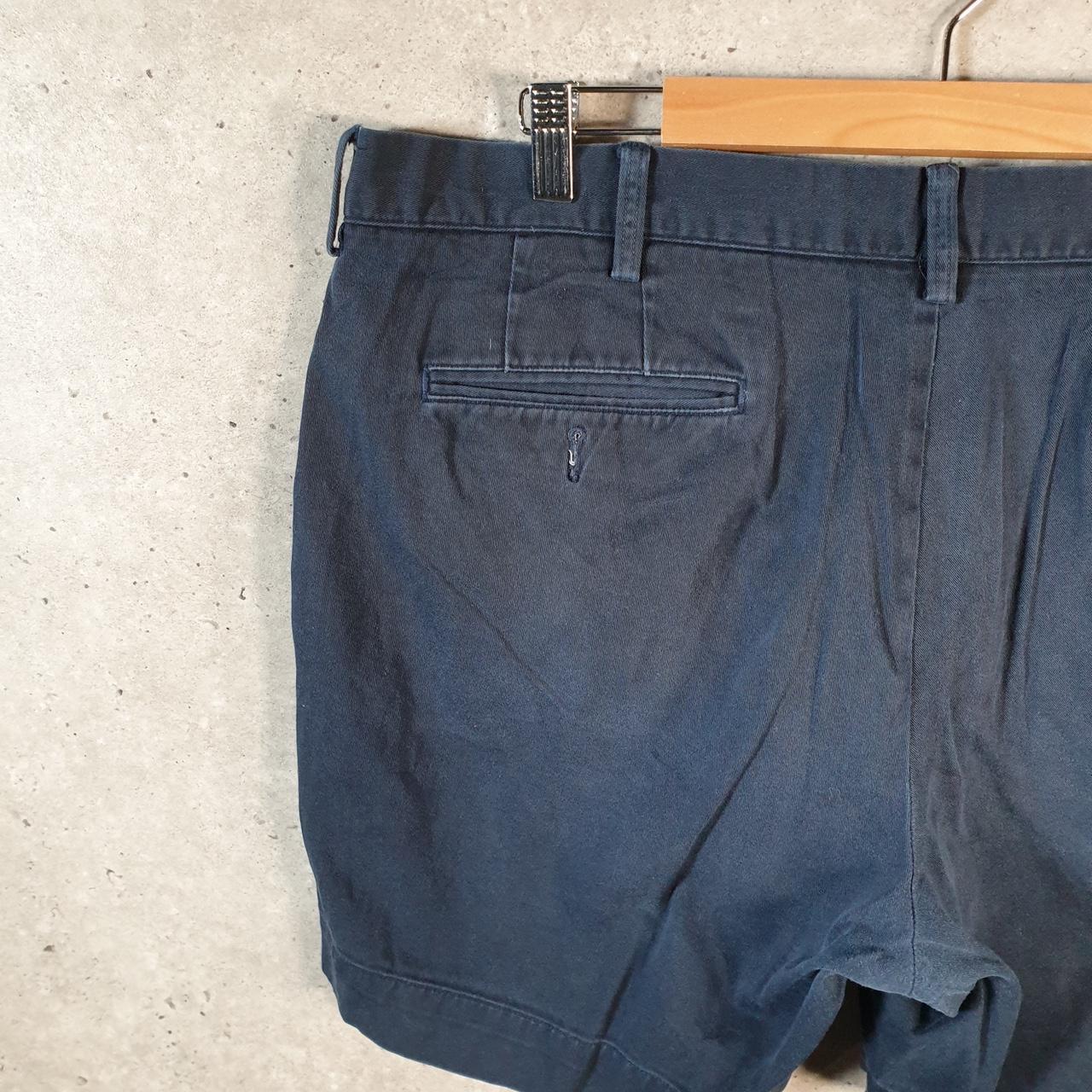 Vintage Ralph Lauren Polo Shorts Jorts Chino Cargo Men’s W40 Navy Blue Baggy Cotton