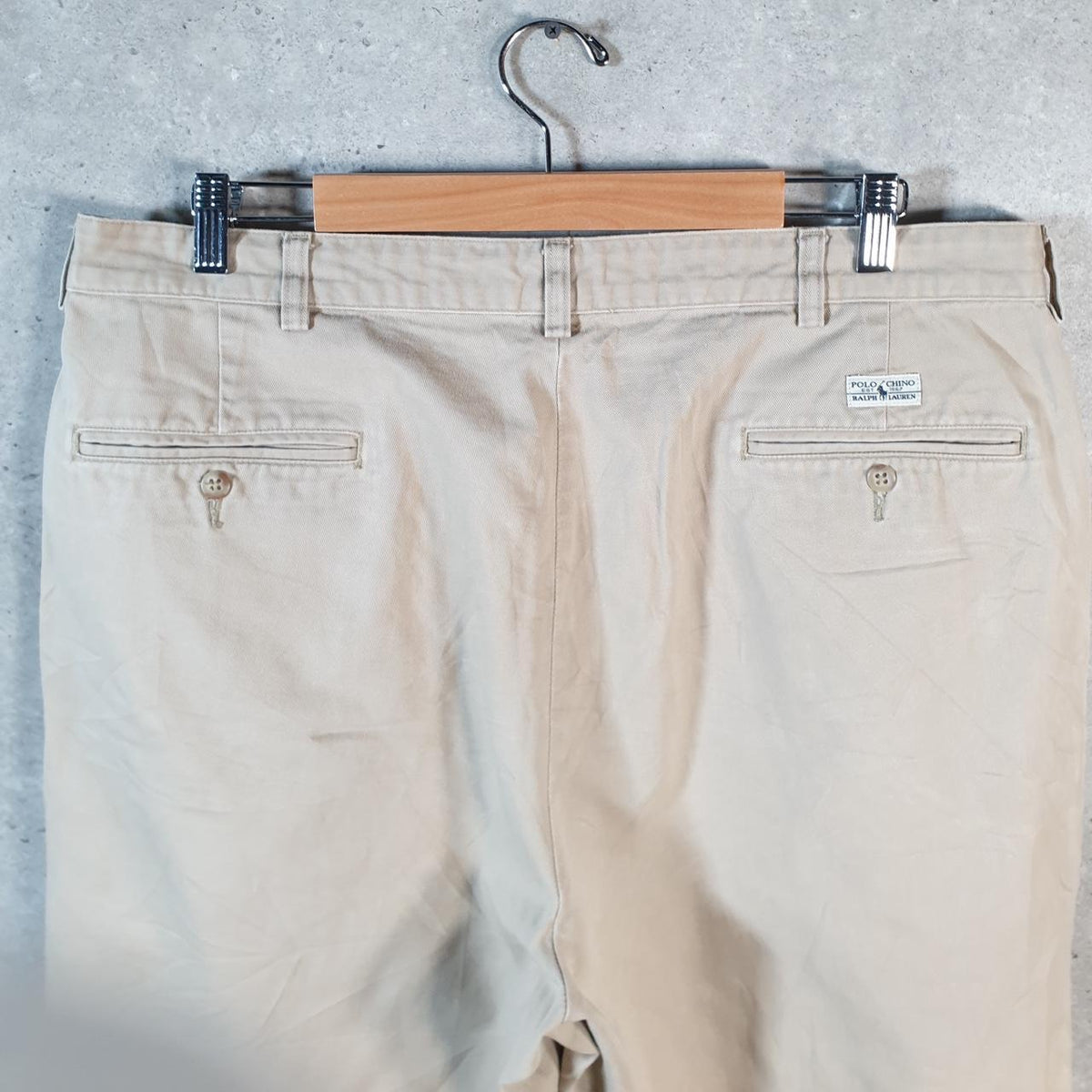 Vintage Ralph Lauren Polo Shorts Jorts Chino Cargo Men’s W38 Brown Baggy Cotton