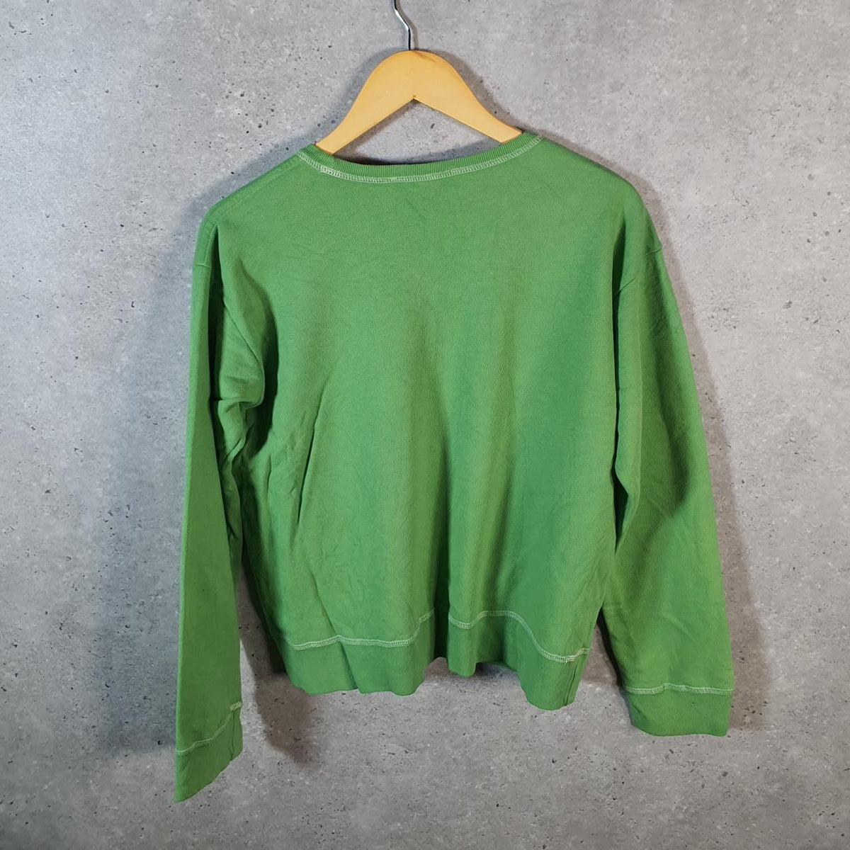 Vintage Ralph Lauren Polo Sweatshirt Womens Large Green Pullover Pony