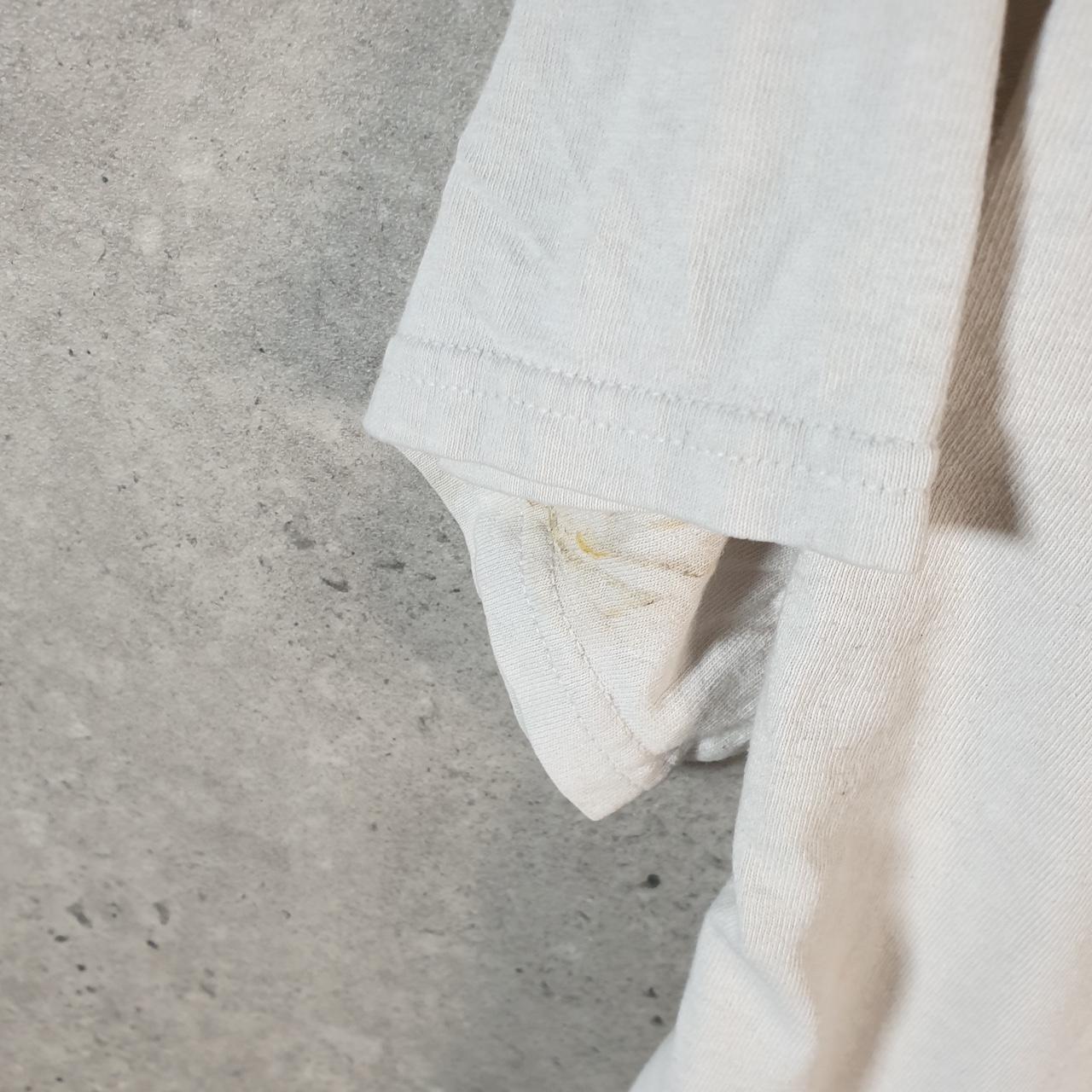 Vintage Adidas Trefoil Retro T Shirt Mens Medium White Three Stripes Logo Athletic