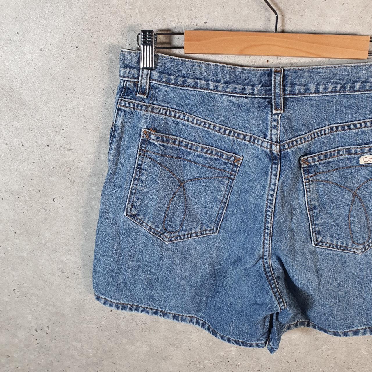 Vintage Calvin Klein Baggy Shorts Jorts Cargo Womens W32 Blue Relaxed Denim