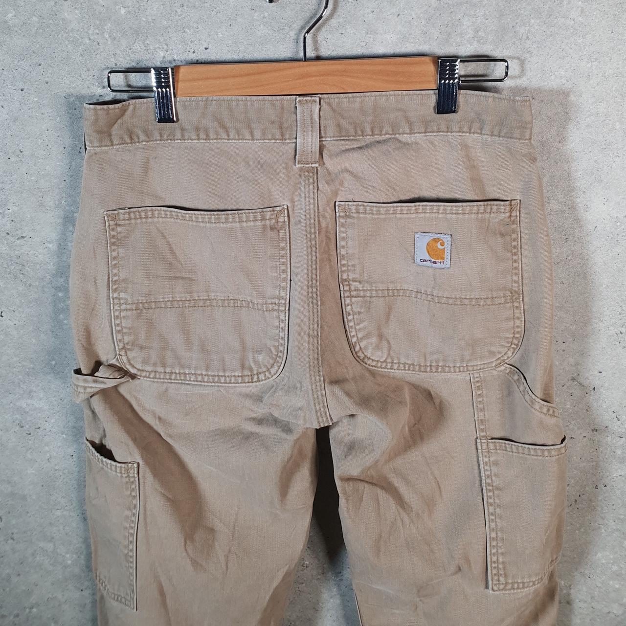 Vintage Carhartt Carpenter Trousers Mens W31 L30 Brown Relaxed Fit Workwear USA