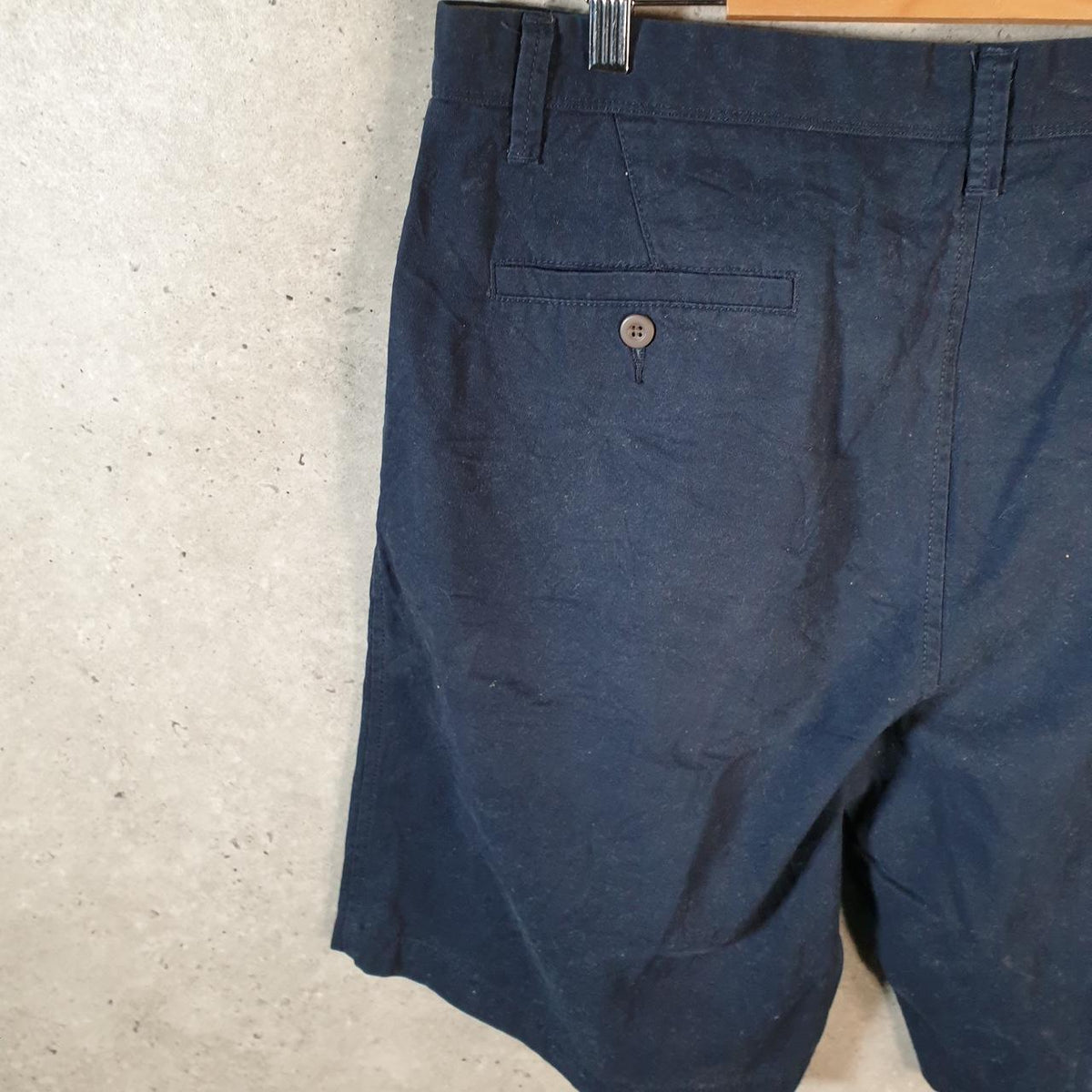 Vintage Dockers Chino Shorts Jorts Cargo Men’s W36 Navy Blue Baggy Cotton