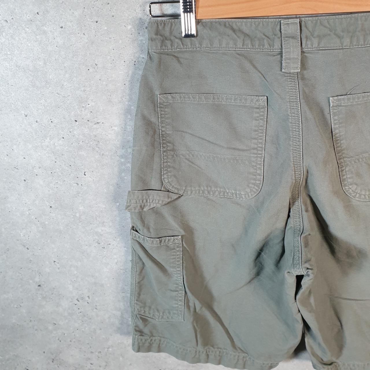 Vintage Carhartt Baggy Carpenter Shorts Jorts Cargo Men’s W30 Khaki Green Relaxed Fit Workwear