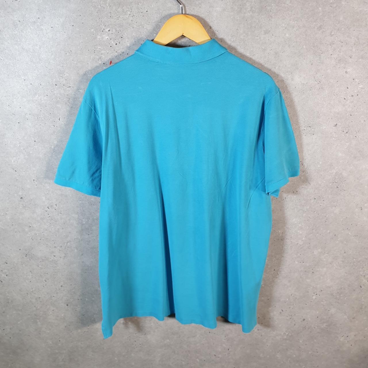 Vintage Ralph Lauren Polo Golf Shirt Mens XL Blue Casual Cotton Pro Fit Pony