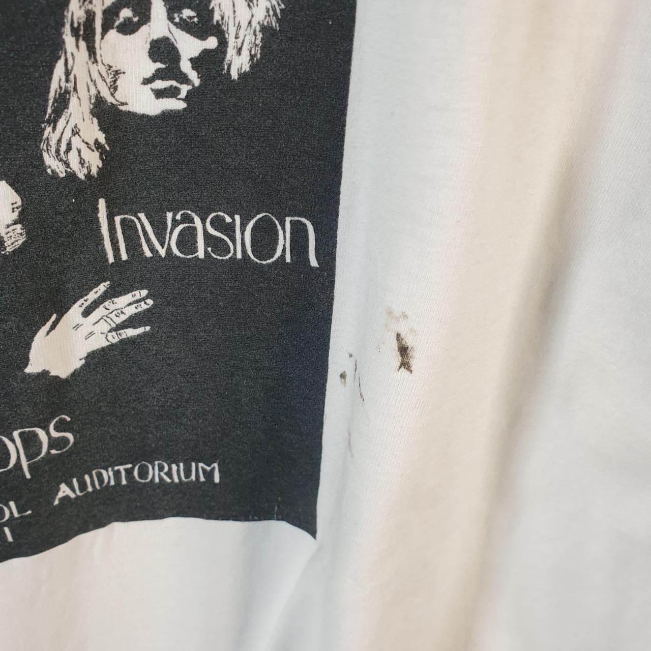 Vintage Fruit of the Loom British Invasion Pop Concert 1996 USA Single Stitch T Shirt Men’s XL White