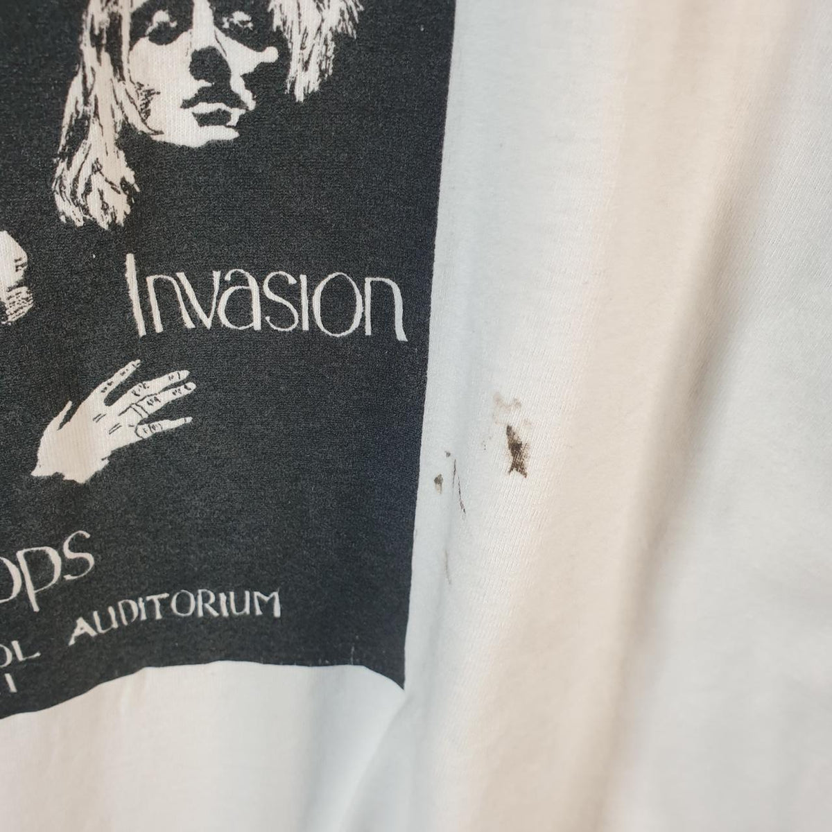 Vintage Fruit of the Loom British Invasion Pop Concert 1996 USA Single Stitch T Shirt Men’s XL White