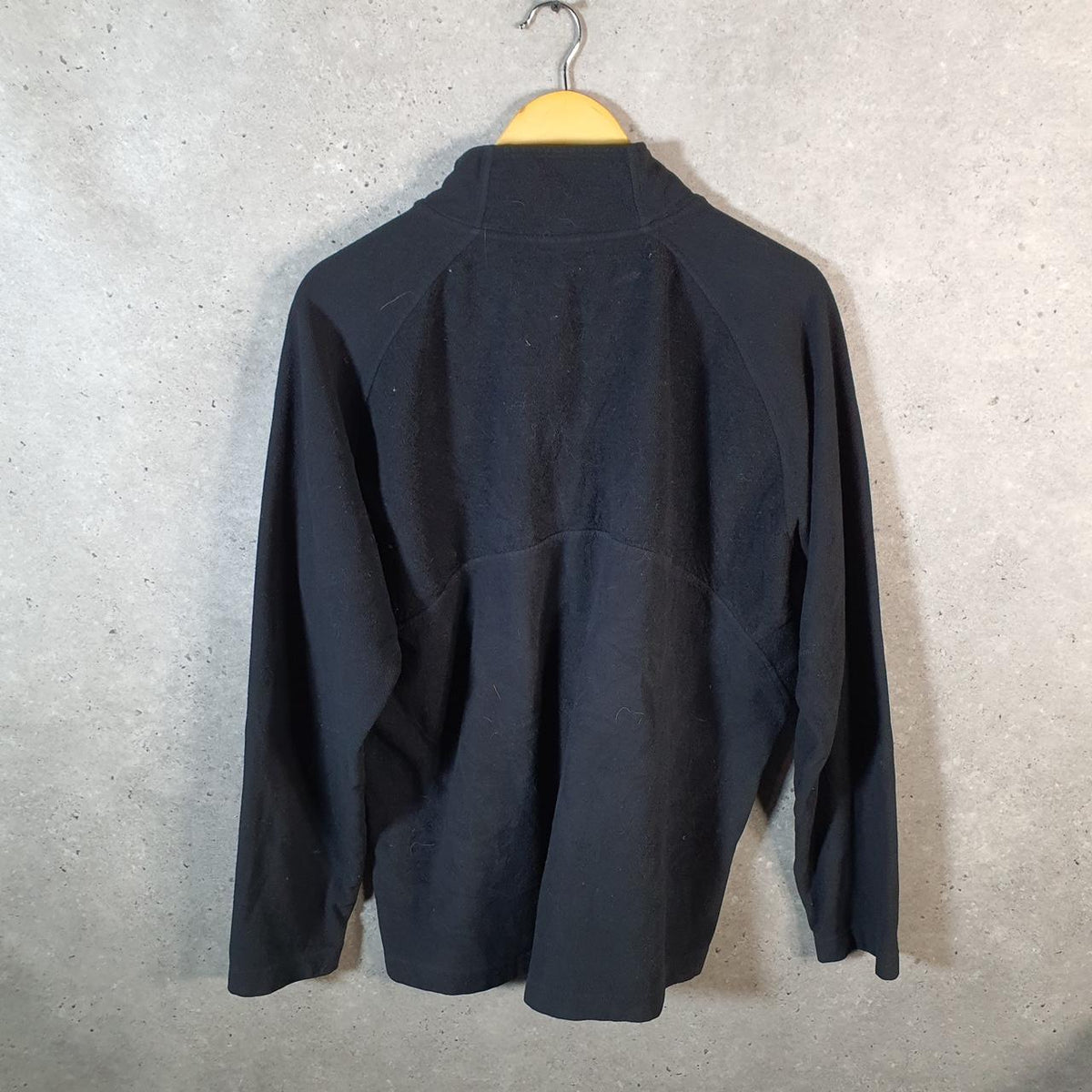 Vintage Nike Team Fleece 1/4 Zip Sweatshirt Men’s Large Black Swoosh Y2K Pullover Logo