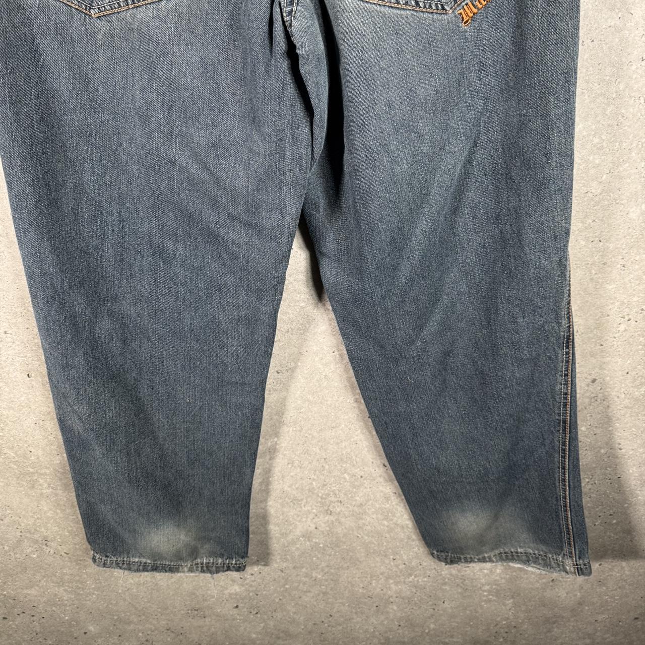 Vintage Makaveli Baggy Wide-leg Y2K Hip Hop Jeans Mens W32 Blue Denim USA