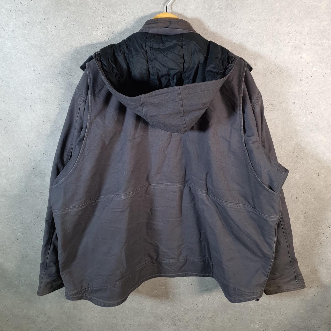 Vintage Carhartt Cryder Quilt Lined Jacket Men’s 2XL Black Workwear Canvas USA Big Fish Vintage