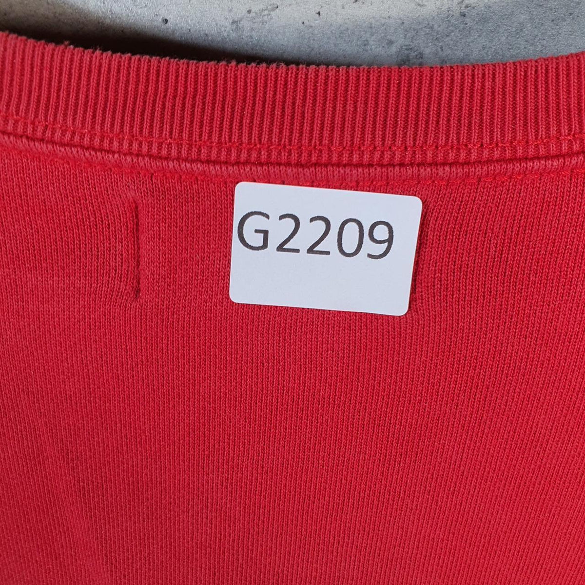 Vintage Ralph Lauren Polo Sweatshirt Men’s Large Red Boxy Baggy Cotton Pullover Pony