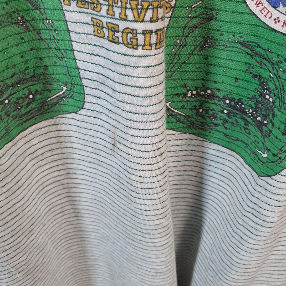 Vintage Tennessee River Stumpbowl 1995 CNA USA Single Stitch T Shirt Men’s XL Striped