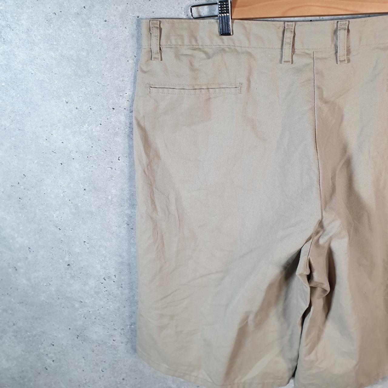 Vintage Dickies Baggy Chino Shorts Jorts Cargo Mens W38 Brown Relaxed Fit