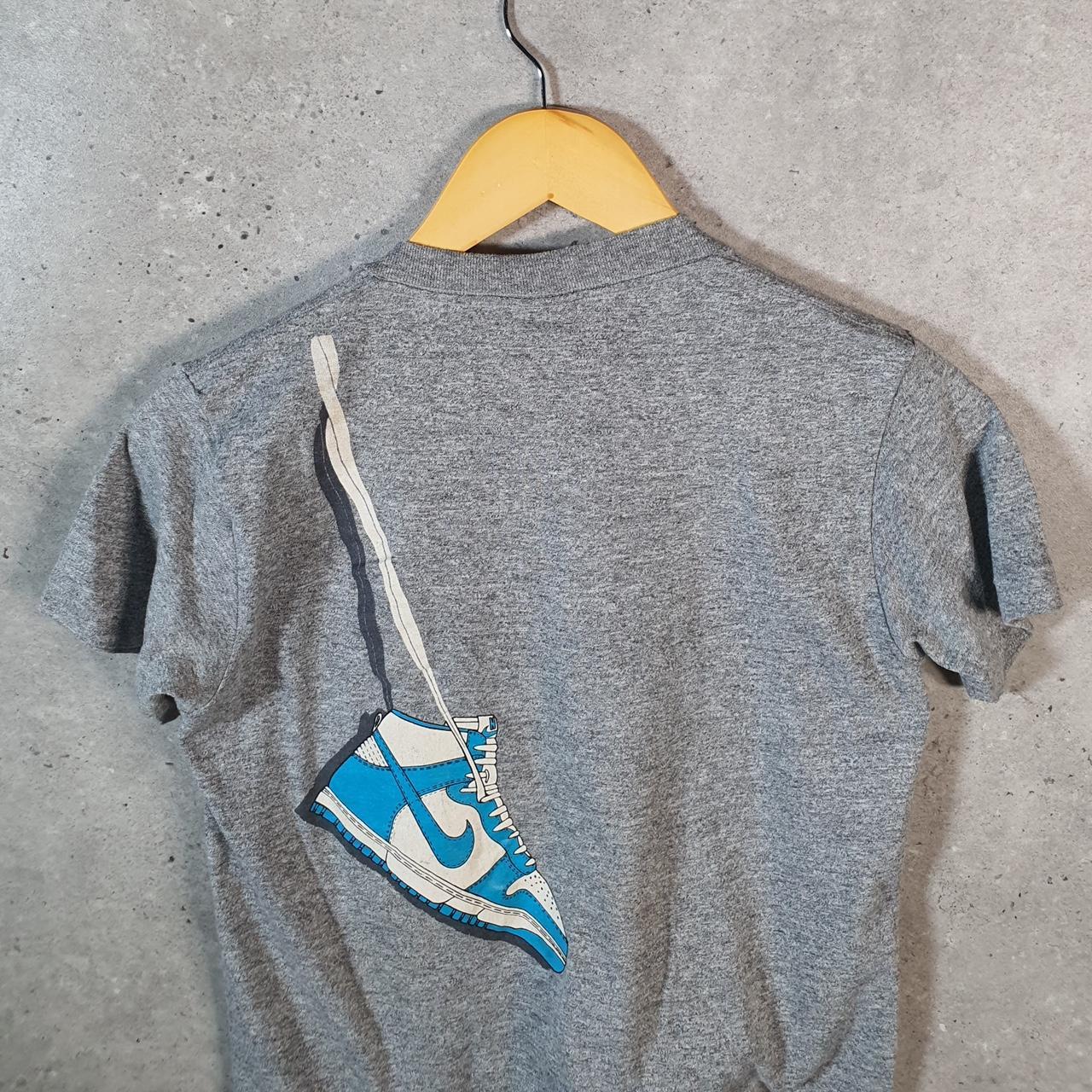 Jordan 1 High Chicago Bred Used 80s Nike T Shirt Vintage Rare Authentic Mens Small Grey