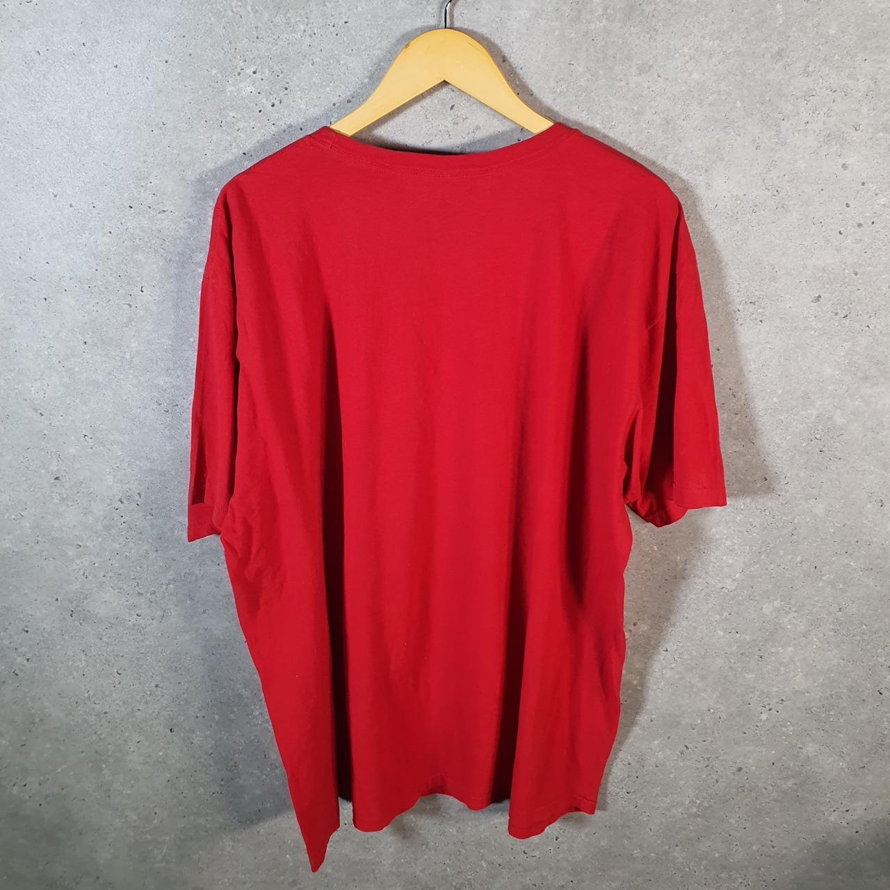 Vintage Adidas Go To Tee T Shirt Men’s 2XL Red Three Stripes Logo Athletic