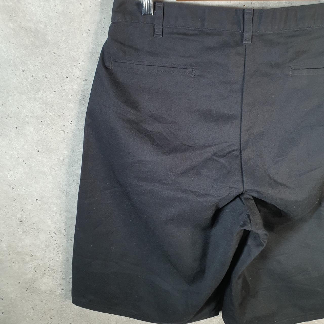 Vintage Dickies Baggy Chino Shorts Jorts Cargo Mens W36 Black Regular Fit