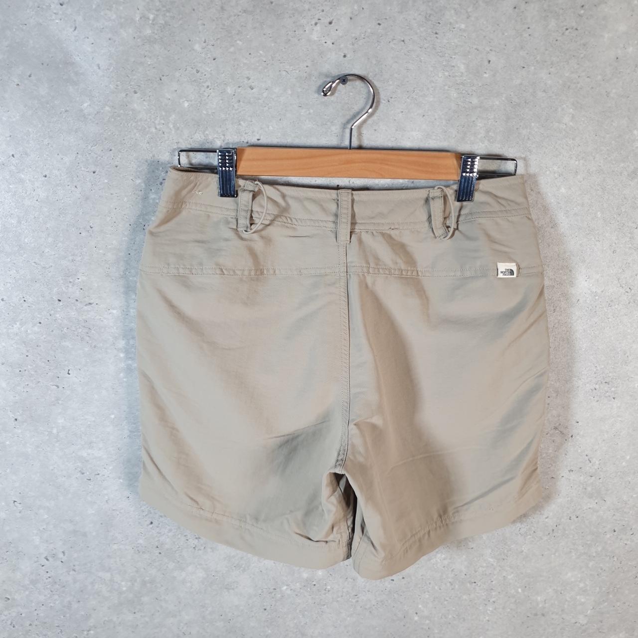 Vintage The North Face TNF Shorts Jorts Chino Cargo Womens UK8 Beige Baggy Cotton