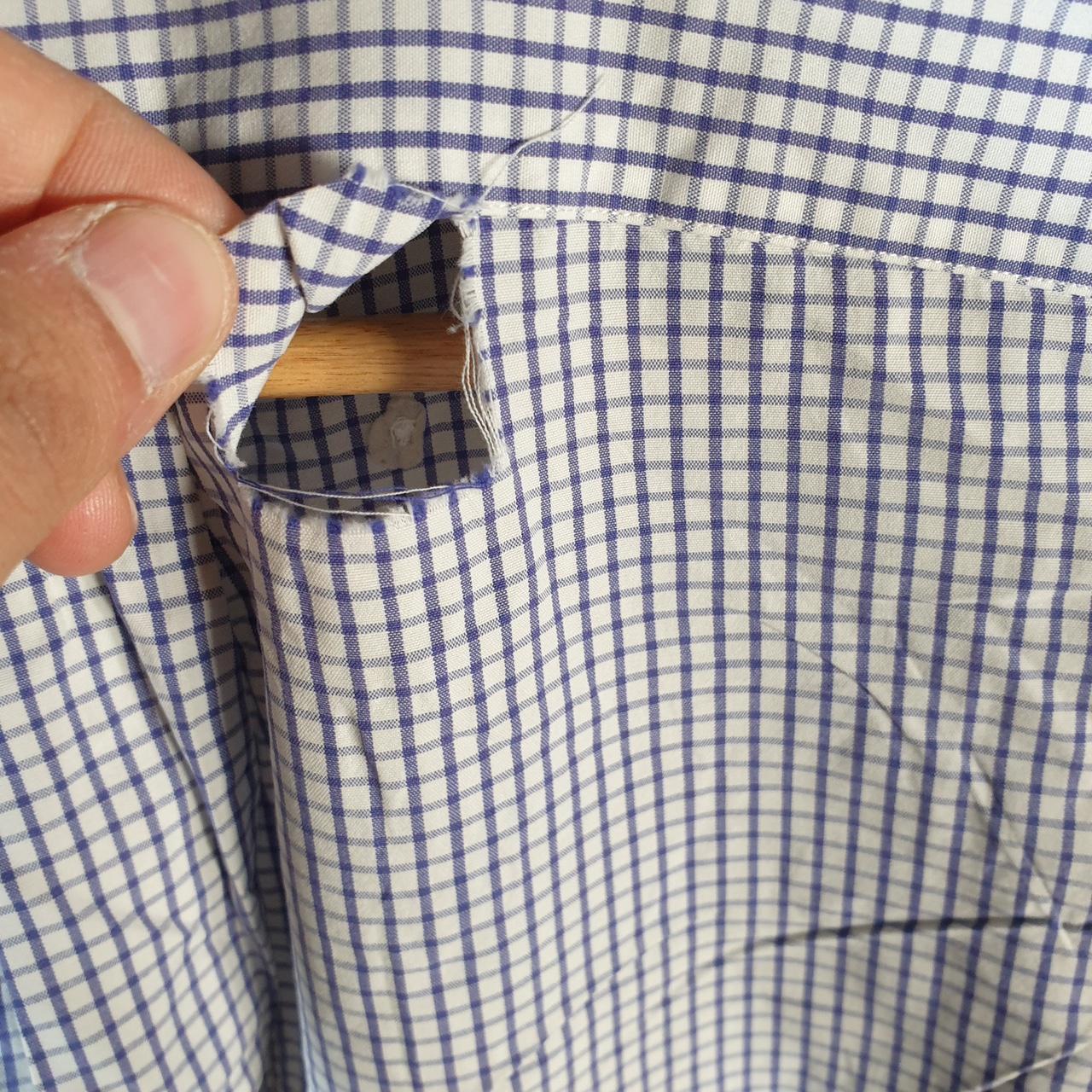 Vintage Ralph Lauren Button Down Shirt Men’s Large Blue Checkered Blake Cotton Pony