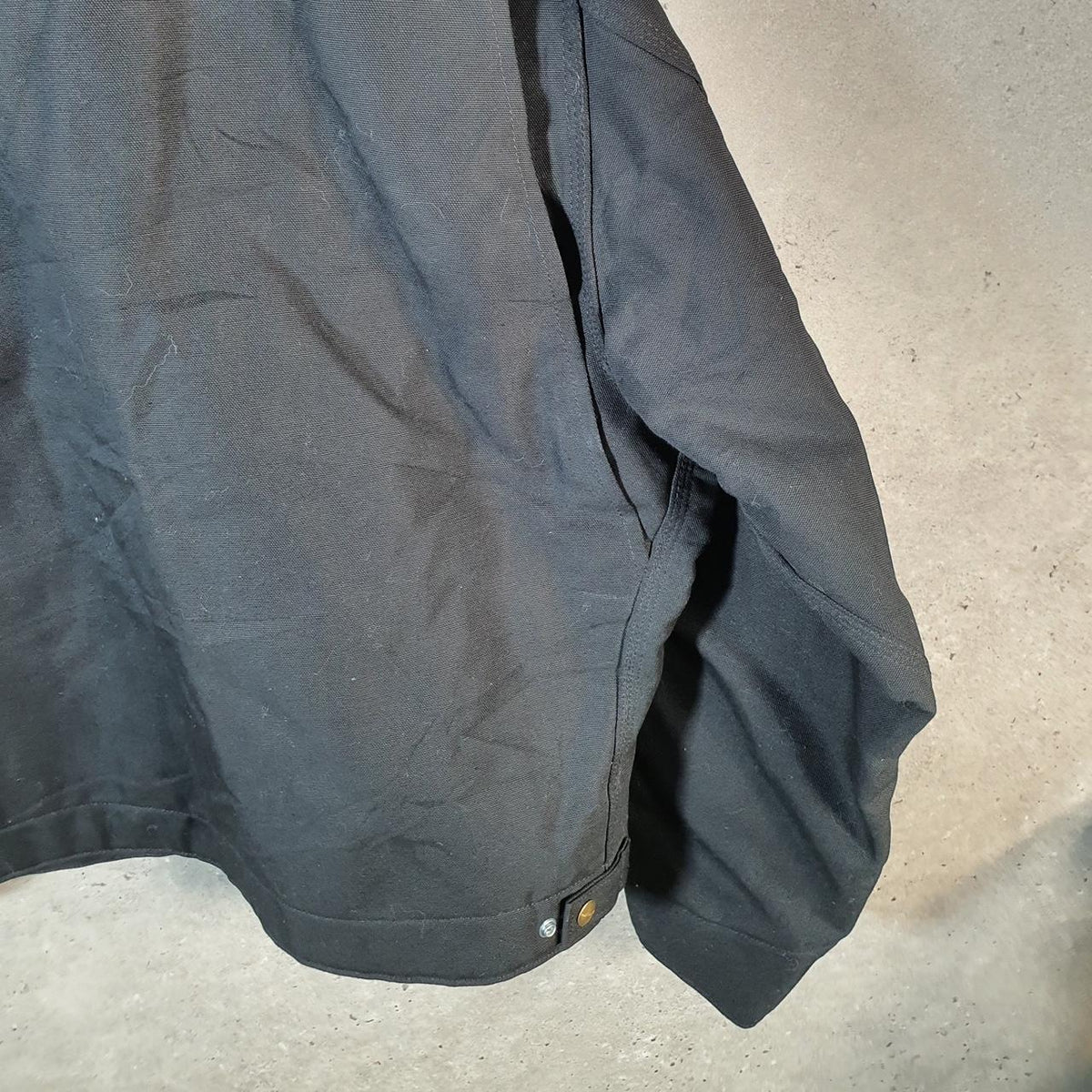 Vintage Carhartt Detroit Jacket Men’s 2XL Black J001 BLK Workwear Canvas USA Big Fish Vintage