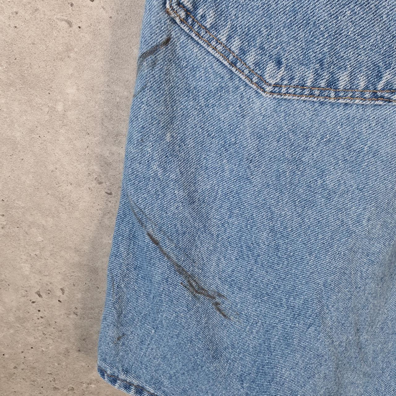 Vintage Wrangler Denim Shorts Jorts Cargo Men’s W36 Blue Baggy Cotton