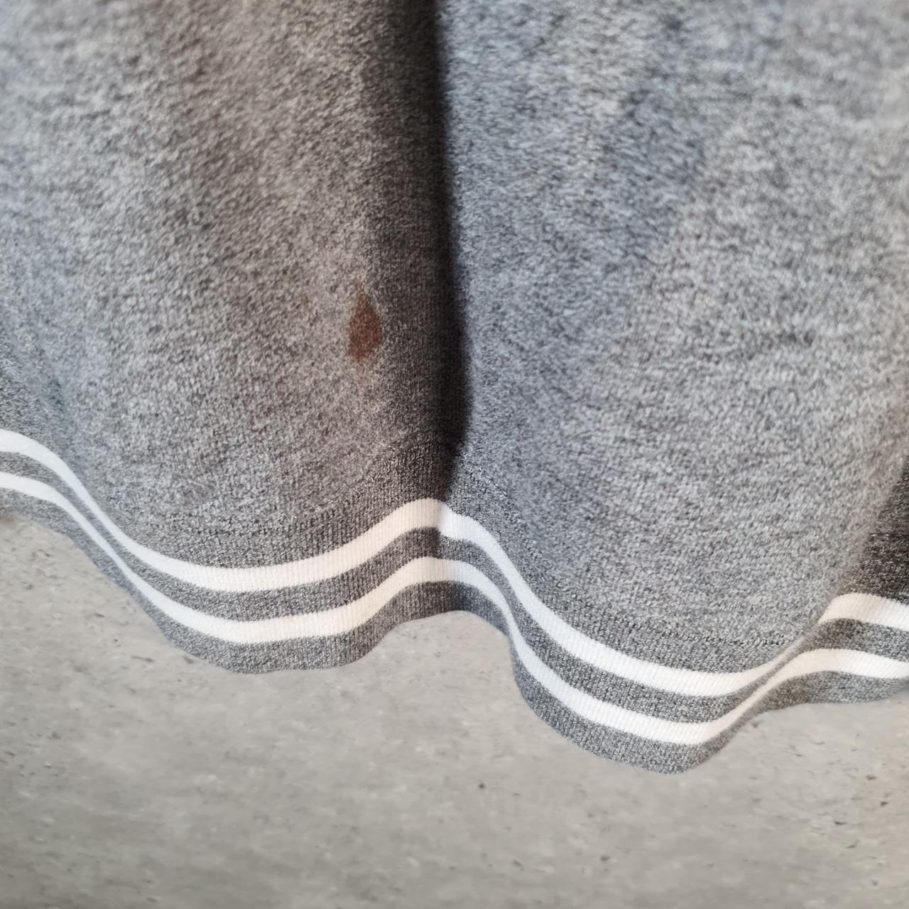 Vintage Ralph Lauren Polo Heavyweight Hoodie Womens XL Grey Cotton Pullover 1/4 Button Pony