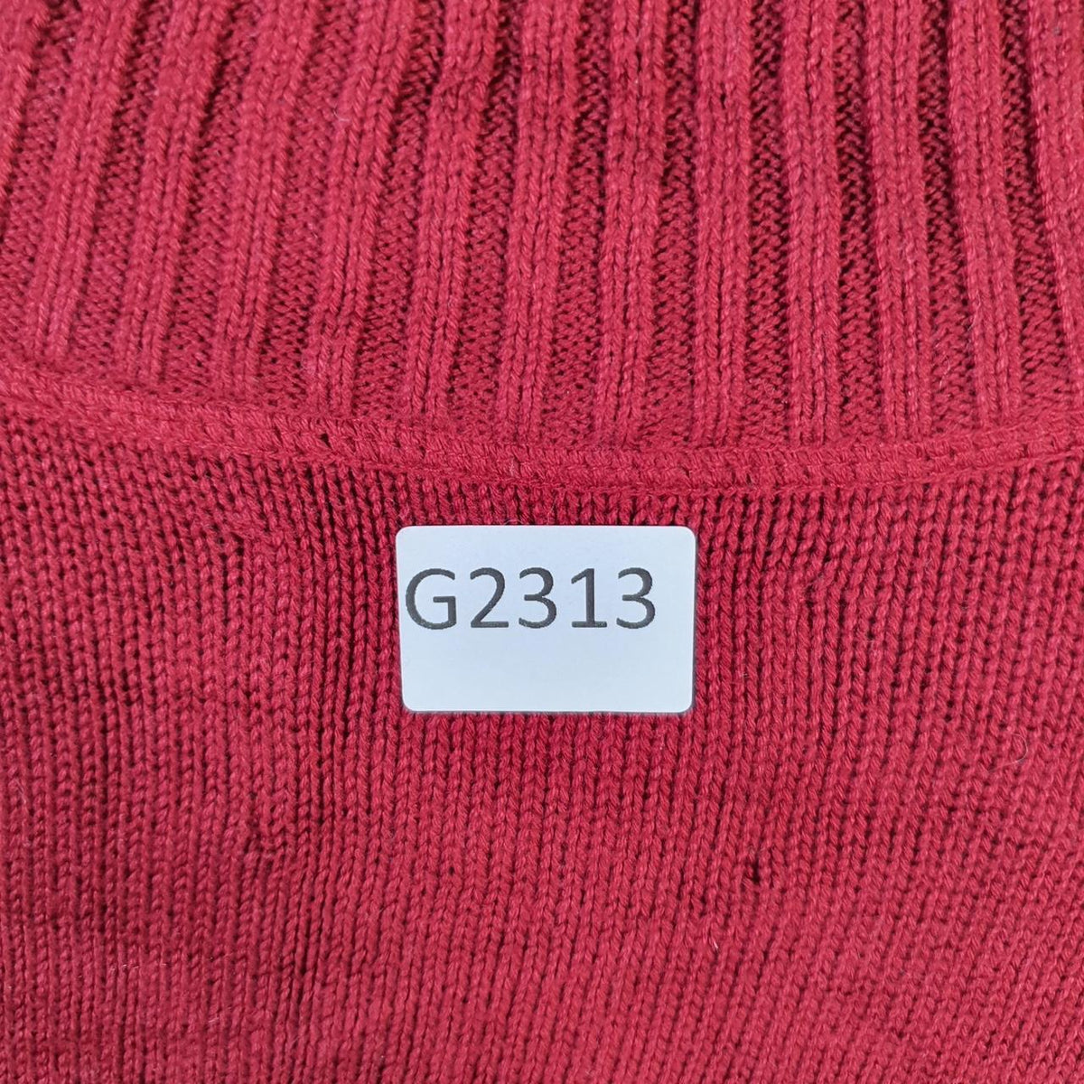 Vintage Eddie Bauer Knit Sweater Men’s Large Red Y2K Pullover Quarter Zip