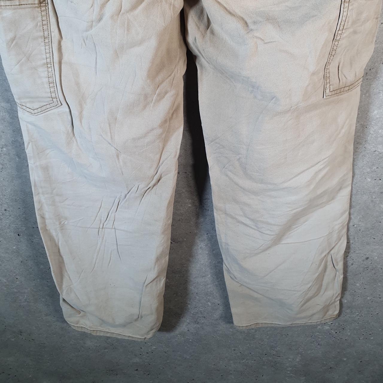Vintage Carhartt Carpenter Trousers Womens W34 L30 Brown Original Fit Workwear