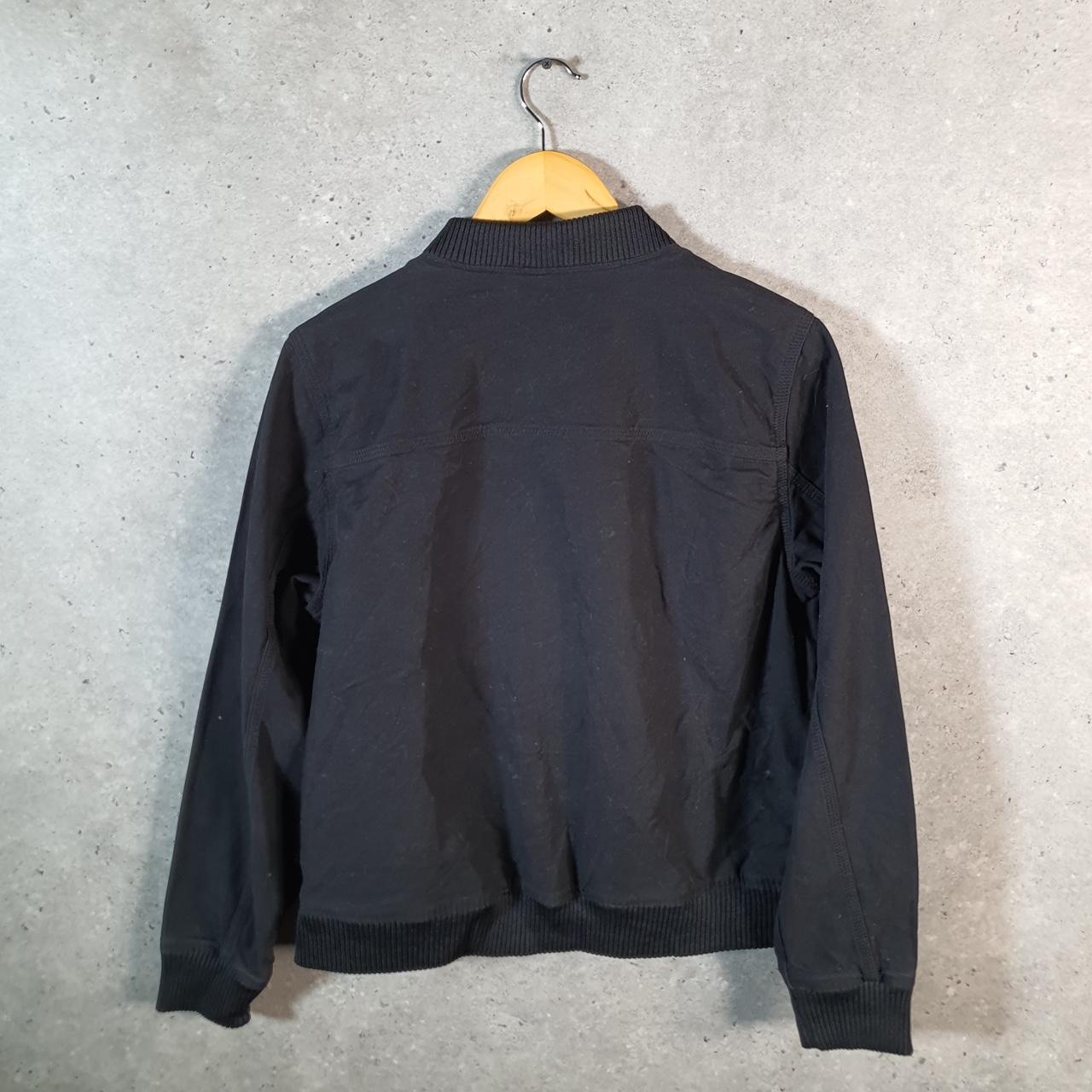 Vintage Carhartt Bomber Rugged Flex Jacket Womens Large Black Workwear Canvas USA G2106