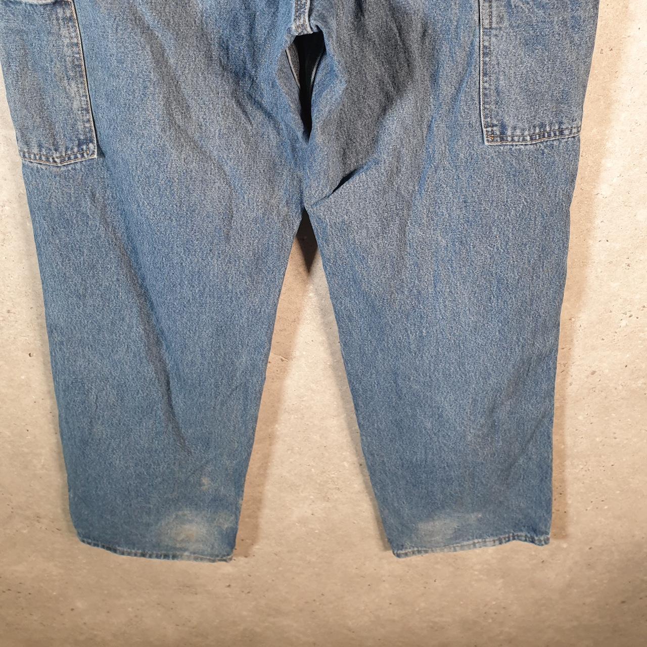 Vintage Carhartt Workwear Carpenter Jeans Mens W32 L32 Blue Denim Original Fit USA