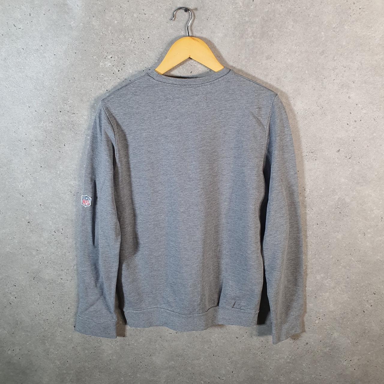 Vintage NFL Spellout Graphic Sweatshirt Mens Small Grey USA Pro Sport