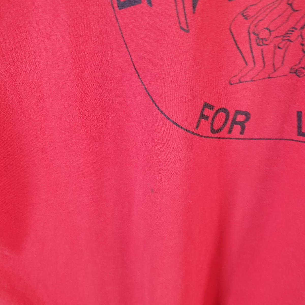 Vintage Hanes Fitness Factory 1990 USA Single Stitch T Shirt Men’s Large Red C8070