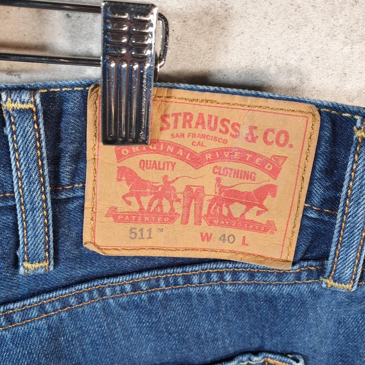 Vintage Levi’s 511 Baggy Shorts Jorts Cargo Mens W40 Blue Relaxed Denim