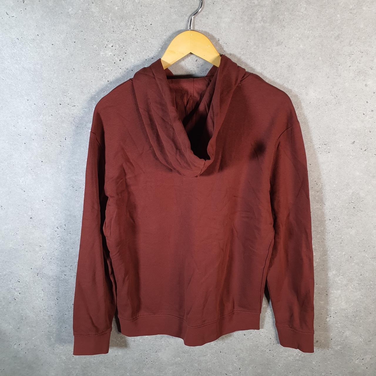 Vintage Lee Jeans Hoodie Men’s Small Burgundy Pullover