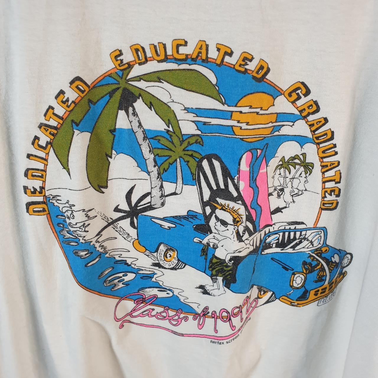 Vintage Screen Stars Class of 1992 Robert E Lee USA Single Stitch T Shirt Men’s XL White