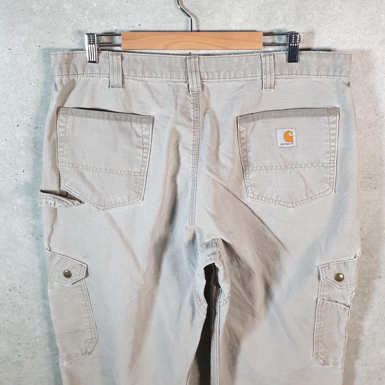 Vintage Carhartt Carpenter Trousers Mens W38 L32 Brown Relaxed Fit Workwear USA